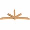 Ekena Millwork Alberta Timber Gable Bracket, Western Red Cedar, 108"W x 49"H x 5 1/2"D x 5 1/2"F, 11/12 Pitch GBW108X49X0606ALB00SWR - alternate 2